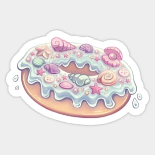 Beach Donut Sticker